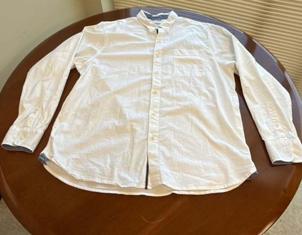 Tommy Bahama Men's White Long Sleeve Button Down Shirt Size XL